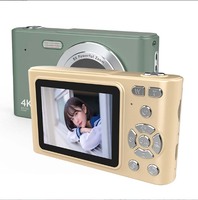 Kamera digital 4K H15, kamera Digital 2.4 inci layar IPS, kamera fotografi siswa Level masuk dengan Zoom Digital 16x
