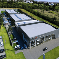 Structure en acier à grande portée à construction rapide pour showroom automobile 4S, entrepôt métallique préfabriqué, structure en acier préfabriquée à vendre