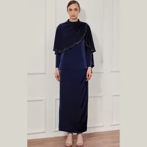 SIPO оптовая продажа мусульманская абайя комплект из двух частей индейка хиджаб платье Исламская одежда комплект из 2 частей для женщин мусульманское платье абайя для женщин