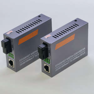 Convertidor de Medios Ópticos de Fibra Gigabit HTB-GS-03 de Suministro Directo de Fábrica, Convertidor de Fibra Única SC - Product Image 1