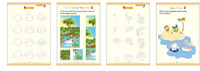 Cahier de pratique magique réutilisable cahier d'impression en langue anglaise avec stylo pour calligraphie pour enfants