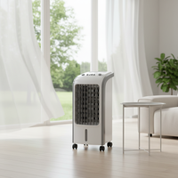 Refroidisseur d'air évaporatif portable 4L pour maison et hôtel, 80W, 3 vitesses, électrique