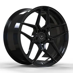 21x9 ET 34 Gloss Black Custom Forged Wheels For Audi Q6