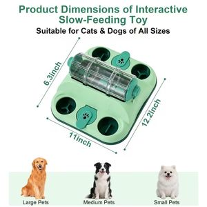 Dispensador Interactivo de Golosinas para Mascotas, Juguete Giratorio de Alimentación Lenta, Rompecabezas para Gatos y Perros, Entrenamiento de Inteligencia, Esconde Comida - Product Image 6
