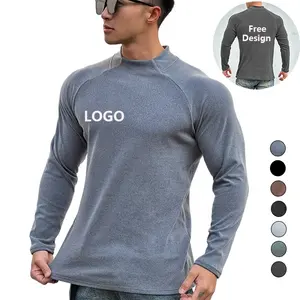 New autumn and winter round neck men casual sports loose long sleeve pullover sweatshirt plus size long sleeve t shirt top