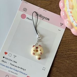 Portachiavi all'ingrosso a forma di mini gatto, in plastica resistente, simpatico cartone animato, con moschettone, ornamento per telefono, ciondolo a forma di gatto - Product Image 5