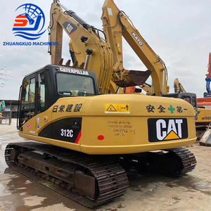 Excavatrice de dragage Caterpillar 312C 312D de 12 tonnes d'occasion, prête à être expédiée, excavatrice de terrassement Cat de 12 tonnes - Product Image 1