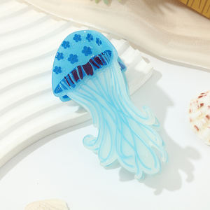 Fermaglio per Capelli a Forma di Medusa Luminosa Creativo per Donne, Elegante Acconciatura Posteriore, Clip in Acetato di Moda di Nicchia - Product Image 3