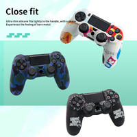 Pour Sony Playstation 4 anti-dérapant Silicone contrôleur peau couverture protection PS4 étui en silicone