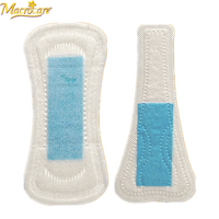 Tampon de serviette hygiénique bio pour femmes, fait à la machine, étiquette privée, feuilles de cache-culotte naturelles,