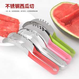 Fabrika satış pembe kırmızı yeşil Bar kulübü restoran mutfak gereçleri paslanmaz çelik meyve karpuz oyma parlatma kesici dilimleme - Product Image 2