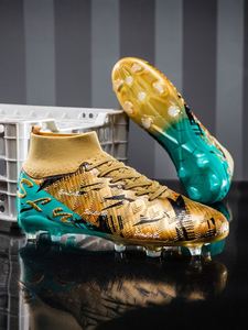 Chaussures de football toutes saisons en gros, nouveau style pour adolescents et hommes, entraînement sportif, tige en PU, doublure en coton, semelle en caoutchouc - Product Image 3