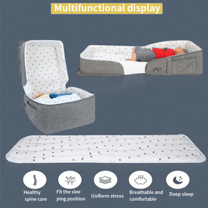 Lettino pieghevole per culla Organizer pannolino per mamma pannolino per esterni borsetta per maternità da viaggio all'aperto <span class=keywords><strong>borsa</strong></span> per pannolini portatile culla - Product Image 5