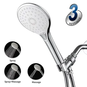 Handheld Spray And Showerhead Flexible Head Plastic Hand Shower