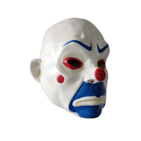 Dark Knight Joker Bank Robber Cosplay Masque en latex Halloween Party Superhero Clown Costume Masque pour adultes