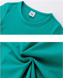 100% coton décontracté été <span class=keywords><strong>pull</strong></span> ensemble pour bébé garçons tricoté t-shirts respirant court tenue solide motif enfants ensemble de vêtements - Product Image 4