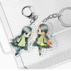 Llavero acrílico con forma <span class=keywords><strong>de</strong></span> láser, plástico transparente, acrílico, personalizado - Product Image 2