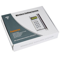 Retekess F4410D Transmisor de Teclado ASK AM con Botón de Llamada Inalámbrico de 999 Canales y Alcance de 500m para Sistemas de Llamada y Gestión de Colas