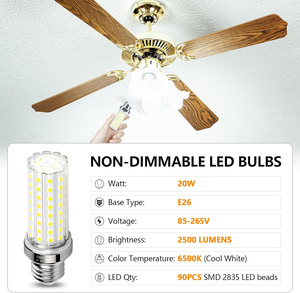Bombilla LED E27 de Luz Cálida/Blanca/Neutra para Iluminación del Hogar, Tamaño E26 - Product Image 6
