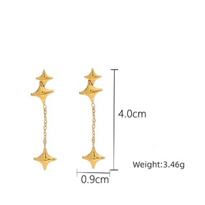 2023 charme parisien or en acier inoxydable collier mode étoile gland étanche bijoux accessoires pour femmes - Product Image 4