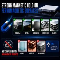 Dudukan Mobil Magnetik Starlink Mini Grosir 66mm Magnet 265LBS Paduan Aluminium Pelindung Cat Silikon Tahan Cuaca Model ST91