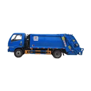 DongFeng Mini Phía Sau Loader Rác Xe Tải Từ Chối Nén Rác Thải Xử Lý Xe Tải Thủy Lực Rác Nén Xe Tải