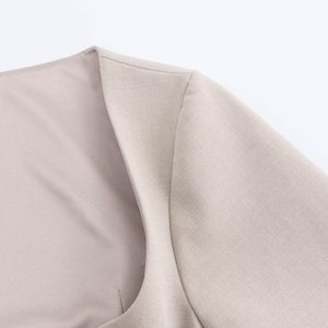 SHENZHU femmes 2024 automne nouvelle mode poche décoration Blouses Vintage à manches courtes femmes chemises <span class=keywords><strong>Chic</strong></span> haut - Product Image 5