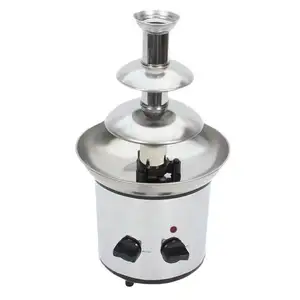 Máquina eléctrica desmontable para fuente de chocolate, precio bajo, 3 capas, nivel, Mini FUENTE DE Fondue de Chocolate caliente personalizada para el hogar, venta