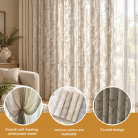 Voilage romantique en gaze, transparent et aérien, pour la décoration de fenêtres de mariages, fêtes et banquets, service OEM en gros