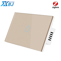 JRUMP Zigbee 120 US ST 1234Gang/2Way Smart Wifi Touch Light Switch Smart Tuya Wifi Switches Bekerja dengan Alexa Google Home Wall Switch