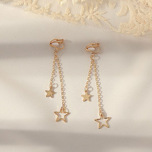 עגילי אופנה תלויים, עגילי אופנה צמודים, שרשרת לנשים, תכשיטים, עגילי ג'ומקה, תכשיטים נגד חלודה, סיטונאי תכשיטים - Product Image 6