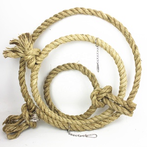 Perchoir à balançoire en corde pour perroquet, résistant à l'usure, avec design tressé multi-boucles, favorise l'activité physique quotidienne du perroquet - Product Image 6