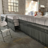 Ensemble de table et chaises pliantes en plastique blanc de 6 pieds de haute qualité pour 6 à 8 personnes, idéal pour les événements et les locations de fêtes de jardin
