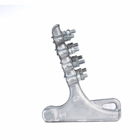 Abrazadera de tensión eléctrica de alta resistencia Vina, cuerpo de aleación de aluminio de 4 pernos con material de acero para soporte de conductor de línea eléctrica