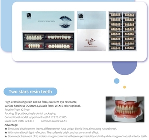 Résine acrylique composite dentaire d'usine, <span class=keywords><strong>dents</strong></span> en résine polymère synthétique pour prothèses amovibles - Product Image 6