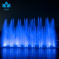 Fontaine musicale flottante géante DEWY pour spectacle aquatique dansant en extérieur pour lacs et complexes hôteliers