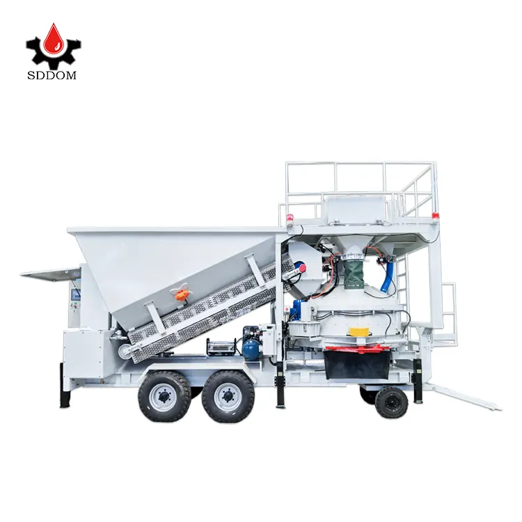 SDDOM ready mix mobile concrete batching plant High quality mobile station