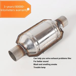 Convertidor Catalitico universale da 2 pollici in acciaio inossidabile universale convertitore Catalitico ovale - Product Image 5