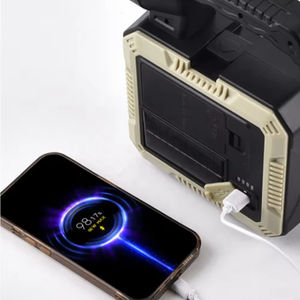 Projecteur LED avec ensemble d'outils, lampe de travail LED rechargeable solaire avec kit d'outils, clignotant portable - Product Image 5