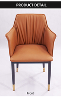 Meubles de Restaurant café maison hôtel salle à manger chaise en cuir moderne pour ensemble de Table