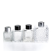 Bouteilles carrées en verre pour diffuseur d'arômes, 80ml, 90ml, 100ml, 200ml