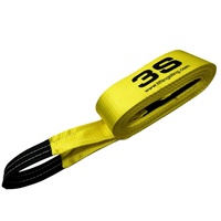 Correas de Elevación Planas de Poliéster y Nailon de 3 Pulgadas, Correas de Elevación para Grúa, Correa de Elevación Cómoda y Duradera