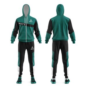 Sweat à capuche et pantalon de survêtement Colorblock de marque personnalisée Ensemble de costumes décontractés pour hommes 2 pièces Vente en gros - Product Image 6