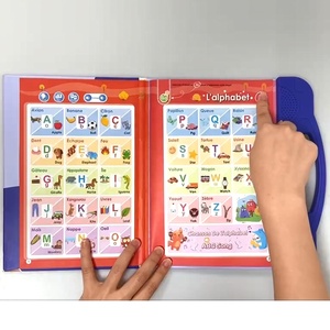 Livre électronique éducatif pour enfants, machine d'apprentissage Montessori, livre parlant <span class=keywords><strong>anglais</strong></span> et <span class=keywords><strong>français</strong></span>, livre sonore à lecture par points - Product Image 3