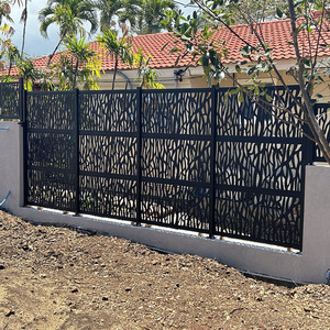 Panneau de clôture composite WPC pour <span class=keywords><strong>jardin</strong></span>, clôture extérieure résistante, installation facile, sans rouille et longue durée de vie - Product Image 4