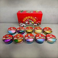 Jouet Squishy Boulette de Noël, Jouet Anti-Stress Créatif en Peluche en Forme de Boulette à Remontée Lente, Jouet Mignon de Simulation de Boulette pour Soulager le Stress