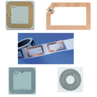Autocollant NFC rond HF RFID 13,56 MHz F08 en gros, autocollant NFC humide/sec