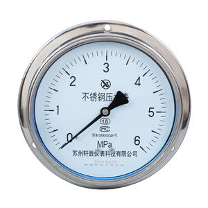 เกจวัดแรงดันสแตนเลสซูโจว ซวนเซิง ขนาด 150 มม. 6 เมกะปาสคาล แบบอนาล็อก ติดตั้งบนแผง พร้อมเกลียวเชื่อมแบบแกน - Product Image 1