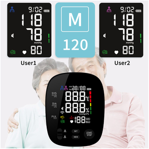 Monitor de pressão arterial, braço superior, máquina digital bp automática para uso doméstico, medidor de monitoramento da taxa de pulso - Product Image 3