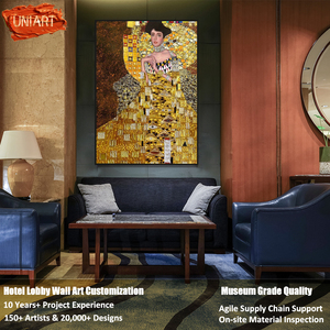Moderne Art Déco Verre Cristal La Gioconda Mur Art Peinture Impression Sur Toile Décoration de La Maison Hôtel Hall Bespoke <span class=keywords><strong>Monna</strong></span> Lisa Vertical - Product Image 5